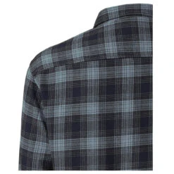 Pioneer Herren Langarm Hemd Sea Blue Checked -Modebekleidungs Geschäft pioneer shirt 1 1 kent hemd blau 6946 detail