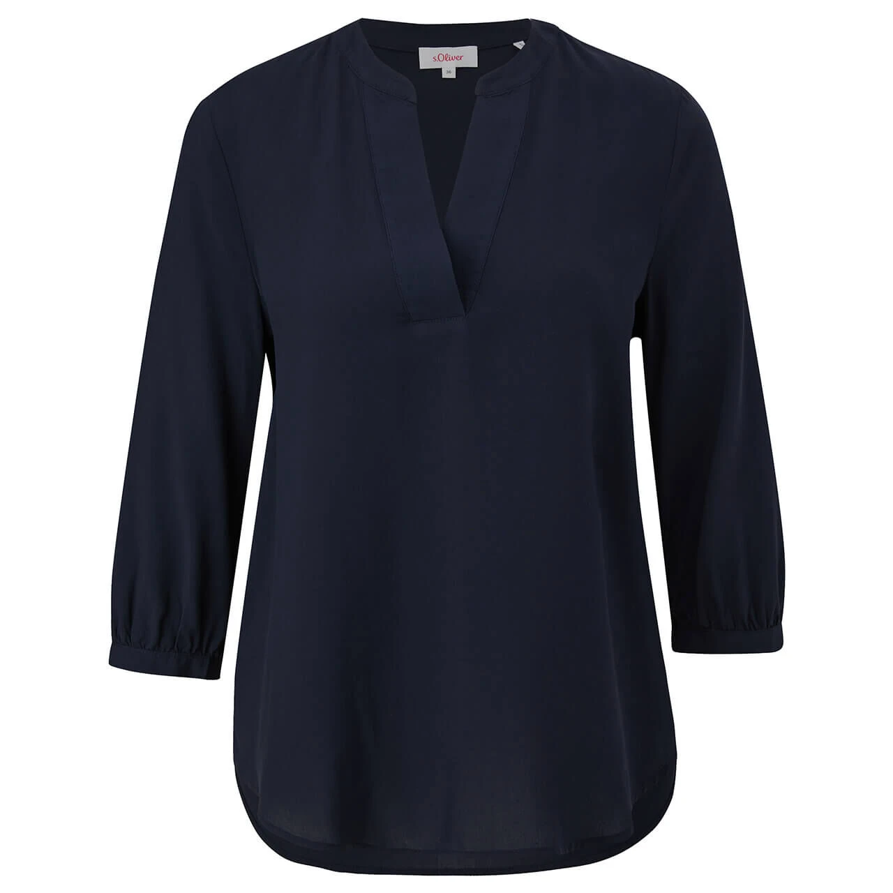 S.Oliver Damen 3/4 Arm Bluse Navy 1 S.Oliver Damen 3/4 Arm Bluse Navy