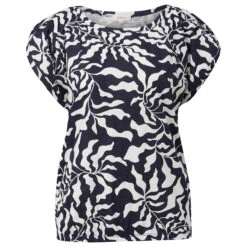 S.Oliver Damen T-Shirt Navy Print