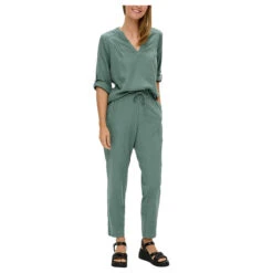S.Oliver Damen 3/4 Arm Bluse Ocean Green -Modebekleidungs Geschäft s oliver bluse gruen 6575 model
