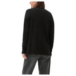 S.Oliver Damen Strickjacke Deep Black 6 S.Oliver Damen Strickjacke Deep Black -Modebekleidungs Geschäft s oliver cardigan schwarz 9999 ansicht model hinten