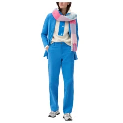 S.Oliver Damen Baumwollhose Blue -Modebekleidungs Geschäft s oliver jeans blau 5547 ansicht model
