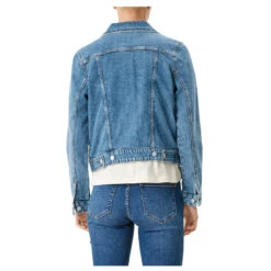 S.Oliver Damen Jeansjacke Middle Blue Denim Stretch 6 S.Oliver Damen Jeansjacke Middle Blue Denim Stretch -Modebekleidungs Geschäft s oliver jeans jacke blau 54z6 hinten