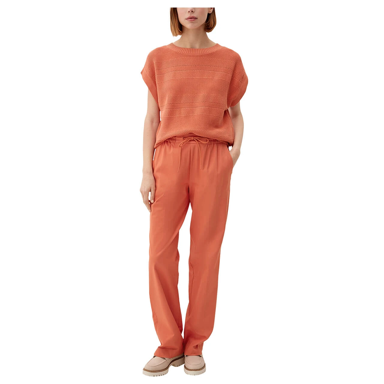 S.Oliver Damen Chino Jogpants Apricot Orange 4 S.Oliver Damen Chino Jogpants Apricot Orange – Bild 4