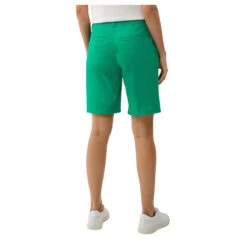 S.Oliver Damen Baumwoll Chino Bermuda Green 7 S.Oliver Damen Baumwoll Chino Bermuda Green -Modebekleidungs Geschäft s oliver jeans shorts gruen 7646 ansicht hinten