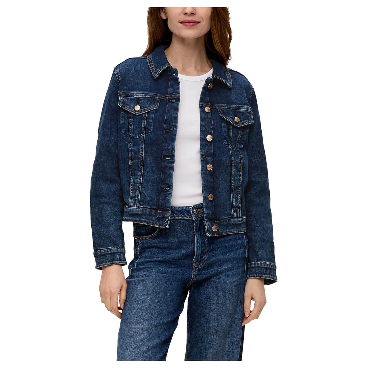 S.Oliver Damen Jeansjacke Blue Heavy 2 S.Oliver Damen Jeansjacke Blue Heavy – Bild 2
