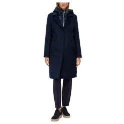 S.Oliver Damen Mantel Navy -Modebekleidungs Geschäft s oliver mantel blau 5959 vorne