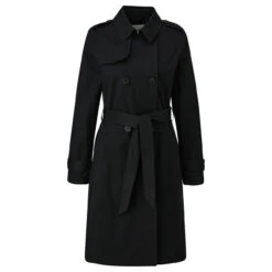 S.Oliver Damen Trenchcoat Soft Black