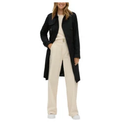 S.Oliver Damen Trenchcoat Soft Black -Modebekleidungs Geschäft s oliver outdoor mantel schwarz 9999 model