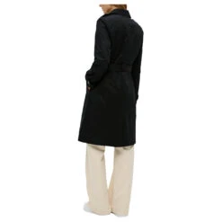 S.Oliver Damen Trenchcoat Soft Black -Modebekleidungs Geschäft s oliver outdoor mantel schwarz 9999 model hinten