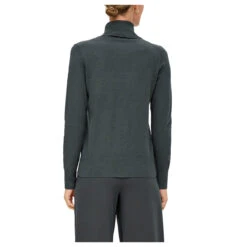 S.Oliver Damen Rollkragen Pullover Basic Green -Modebekleidungs Geschäft s oliver pullover gruen 7909 model hinten