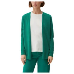 S.Oliver Damen Strickjacke Sap Green -Modebekleidungs Geschäft s oliver strickjacke gruen 7646 ansicht detail