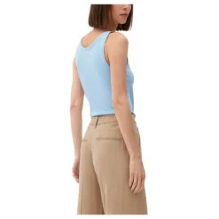 S.Oliver Damen Top Light Blue 6 S.Oliver Damen Top Light Blue -Modebekleidungs Geschäft s oliver top blau 5081 ansicht hinten
