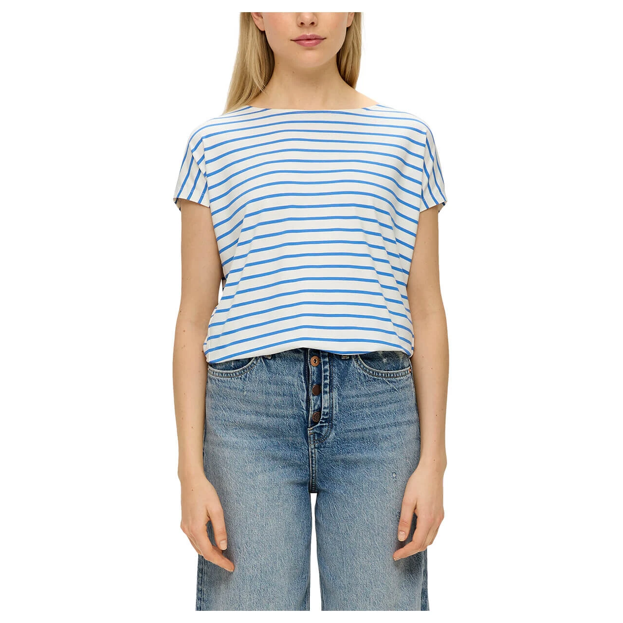 S.Oliver Damen T-Shirt Blue Stripes 2 S.Oliver Damen T-Shirt Blue Stripes – Bild 2