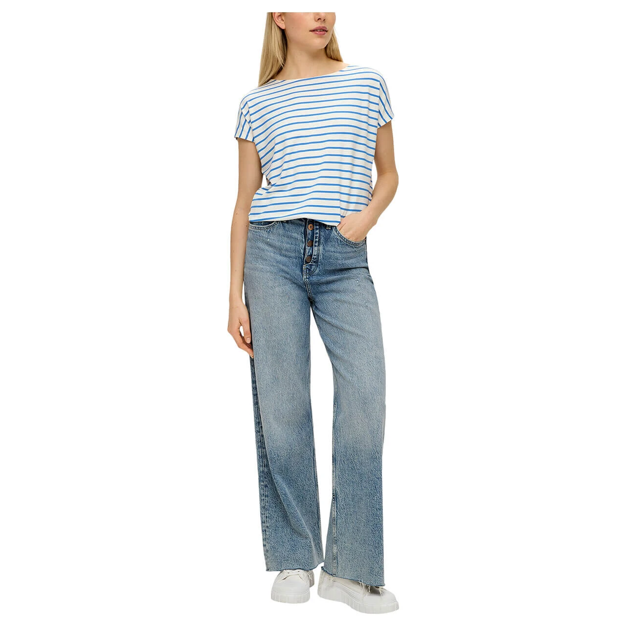 S.Oliver Damen T-Shirt Blue Stripes 4 S.Oliver Damen T-Shirt Blue Stripes – Bild 4