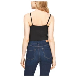 S.Oliver Damen Spaghettiträger Top Black -Modebekleidungs Geschäft soliver top schwarz 9999 hinten
