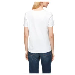 S.Oliver Damen T-Shirt White Basic 6 S.Oliver Damen T-Shirt White Basic -Modebekleidungs Geschäft soliver tshirt white 0100 hintensymjqtezjubkd