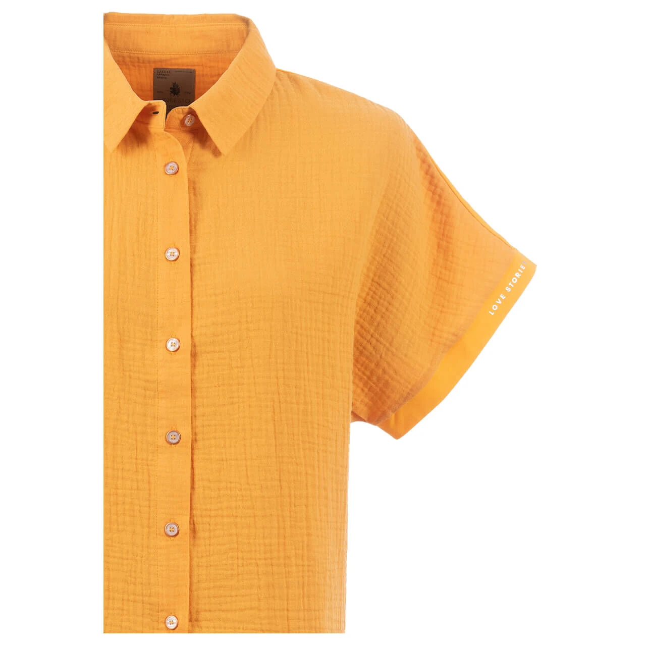 Soquesto Damen Kurzarm Bluse Crushed Nectarine 3 Soquesto Damen Kurzarm Bluse Crushed Nectarine – Bild 3