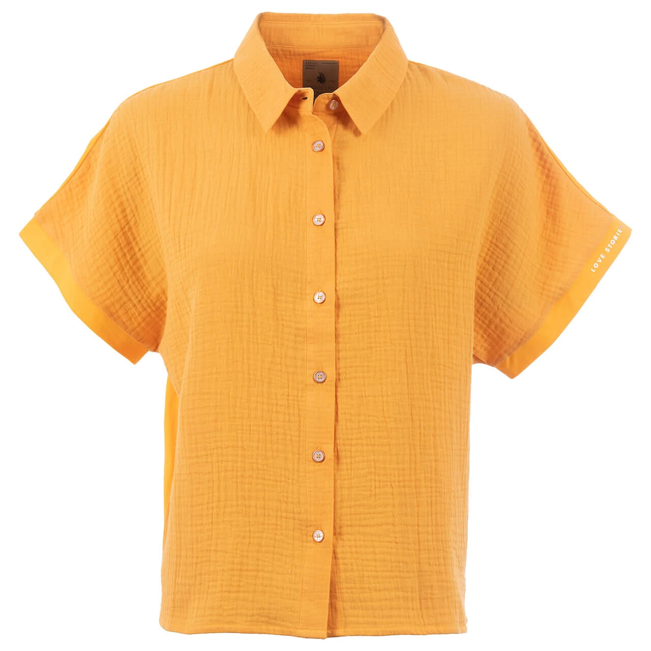 Soquesto Damen Kurzarm Bluse Crushed Nectarine 1 Soquesto Damen Kurzarm Bluse Crushed Nectarine