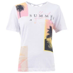 Soquesto Damen T-Shirt Coconut Palms