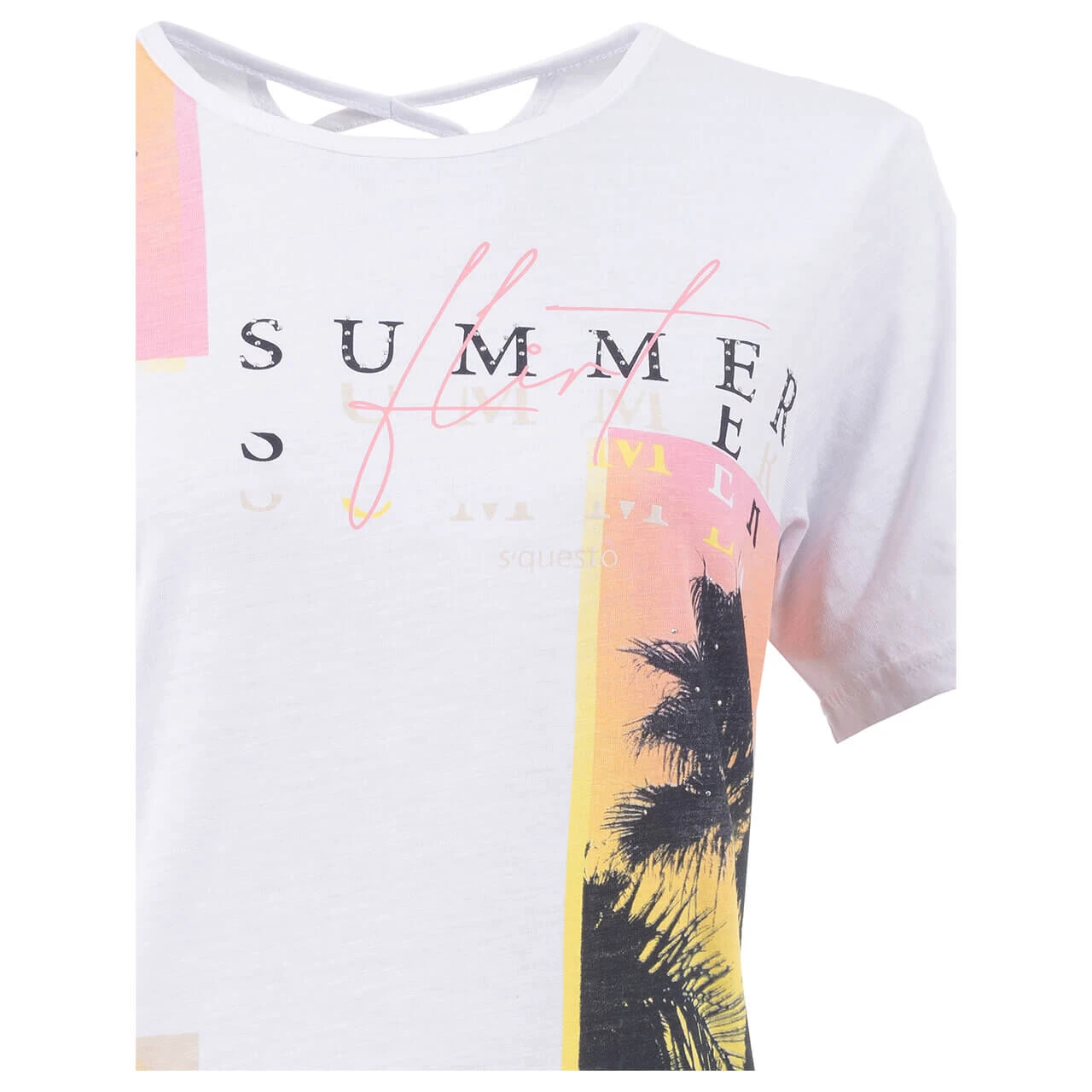 Soquesto Damen T-Shirt Coconut Palms 3 Soquesto Damen T-Shirt Coconut Palms – Bild 3