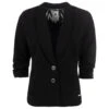 Soquesto 3/4 Arm Blazer Black
