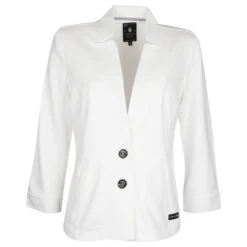 Soquesto 3/4 Arm Blazer White
