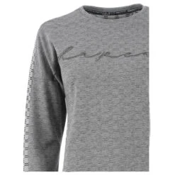 Soquesto Damen 3/4 Arm Sweatshirt Black Grey Melange 7 Soquesto Damen 3/4 Arm Sweatshirt Black Grey Melange -Modebekleidungs Geschäft soquesto 3 4 leichtsweat pullover black 9000 detail