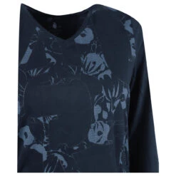 Soquesto Damen Langarm Shirt Navy Printed -Modebekleidungs Geschäft soquesto langarmshirt navy 2800 detail