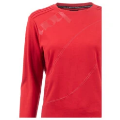 Soquesto Damen Sweatshirt Red Flame Print -Modebekleidungs Geschäft soquesto leichtsweat pullover red flame 1555 detail