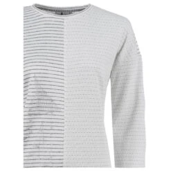 Soquesto Damen Sweatshirt Off White Printed -Modebekleidungs Geschäft soquesto leichtsweat shirt offwhite 5200 detail vorne