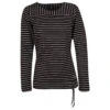 Soquesto Damen Sweatshirt Black Stripes