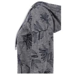 Soquesto Damen Hoodie Sweatjacke Navy Flowers -Modebekleidungs Geschäft soquesto sweatjacke navy 2800 detail seite