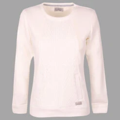 Soquesto Damen Sweatshirt Light Creme