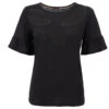 Soquesto Damen T-Shirt Shale Grey Leaves