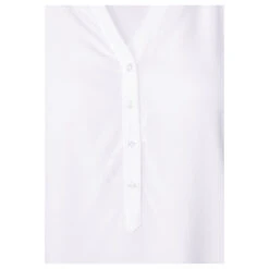 Street One Bamika Damen Bluse White -Modebekleidungs Geschäft street one bamika solid bluse weiss 10000 detail