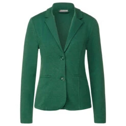 Street One Damen Blazer Basic Fresh Green Melange