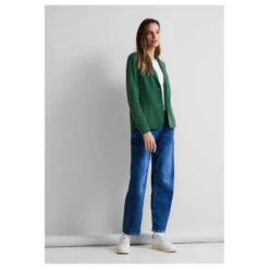 Street One Damen Blazer Basic Fresh Green Melange 9 Street One Damen Blazer Basic Fresh Green Melange -Modebekleidungs Geschäft street one basic blazer gruen 15376 model