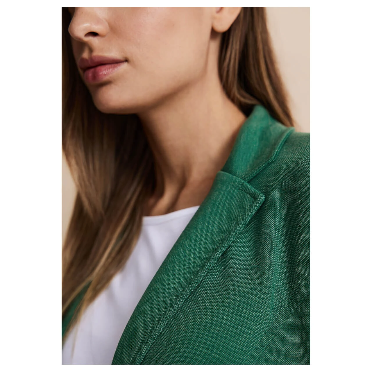 Street One Damen Blazer Basic Fresh Green Melange 5 Street One Damen Blazer Basic Fresh Green Melange – Bild 5