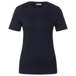 Street One Basic Interlock T-Shirt Deep Blue
