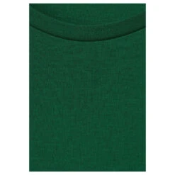 Street One Basic Interlock T-Shirt Gentle Green -Modebekleidungs Geschäft street one basic interlock shirt gruen 15245 detail