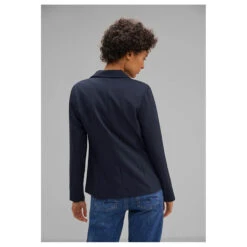Street One Hanni Blazer Deep Blue 8 Street One Hanni Blazer Deep Blue -Modebekleidungs Geschäft street one blazer blau 11238 model hinten