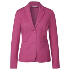 Street One Damen Blazer Basic Cozy Pink Melange