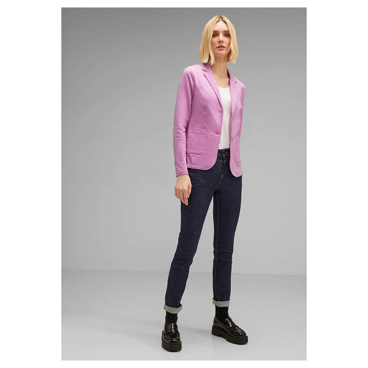 Street One Damen Blazer Basic Bright Rose 4 Street One Damen Blazer Basic Bright Rose – Bild 4