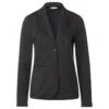 Street One Damen Blazer Basic Black Grey Melange
