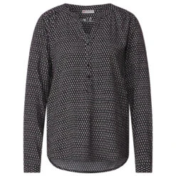 Street One Damen Langarm Bluse Bamika Black Printed