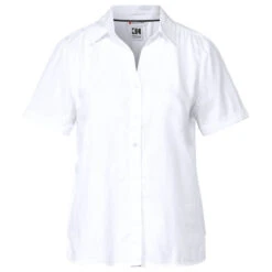 Street One Damen Cotton Kurzarm Bluse White