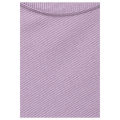 Street One 3/4 Arm Shirt Diagonal Rib Stripes Soft Pure Lilac -Modebekleidungs Geschäft street one diagonal rib stripe shirt lila 25289 detail