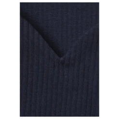 Street One Damen T-Shirt Ada Deep Blue -Modebekleidungs Geschäft street one heart shape style ada v shirt blau 11238 detail 28129