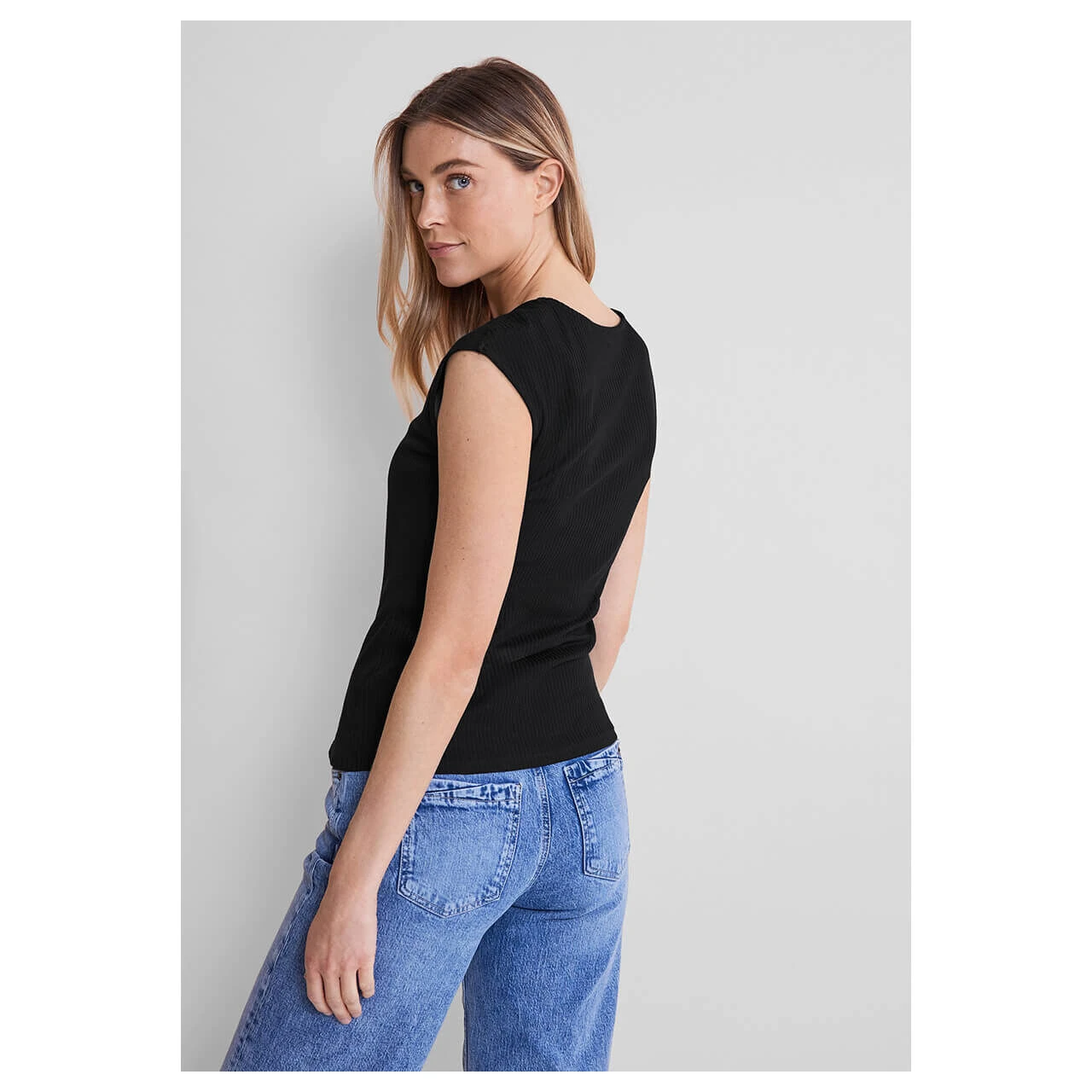Street One Damen T-Shirt Ada Black 3 Street One Damen T-Shirt Ada Black – Bild 3